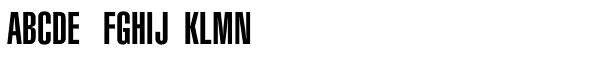 Helvetica Com Ultra Compressed Font UPPERCASE