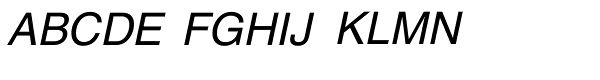 Helvetica Hebrew Italic Font UPPERCASE