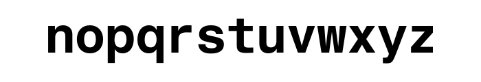 Helvetica Monospaced Pro Bold Font LOWERCASE