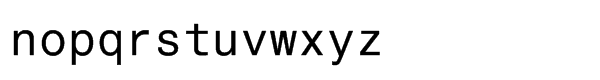 Helvetica® Monospaced Std Roman Font LOWERCASE