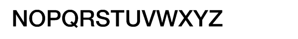 Helvetica Neue Medium for IBM Font UPPERCASE