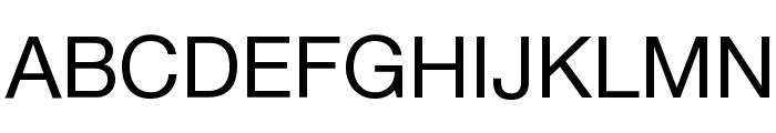 Helvetica Neue Font UPPERCASE