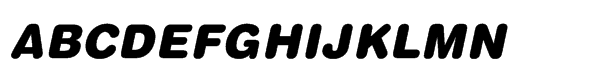 Helvetica® Std Rounded Black Oblique Font UPPERCASE