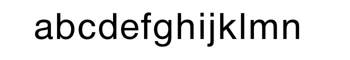 Helvetica Upright Greek Font LOWERCASE