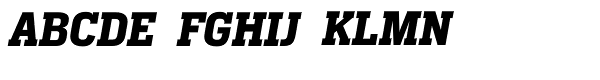 Heron Serif Bold Italic Font UPPERCASE