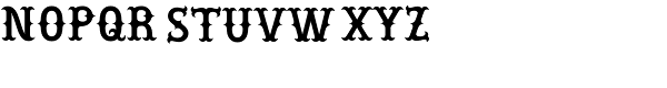 Hessian Font UPPERCASE