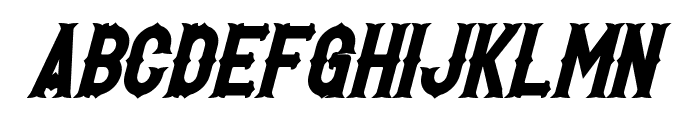 Hetfield Bold Italic Font UPPERCASE