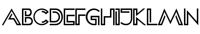 HFF Clip Hanger Font UPPERCASE