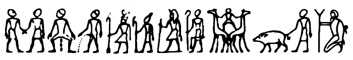 Hieroglify Font OTHER CHARS