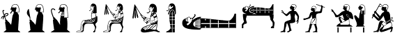 Hieroglyph A Regular Font UPPERCASE