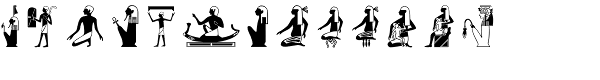 Hieroglyph A Regular Font UPPERCASE