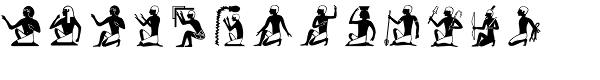 Hieroglyph A Regular Font LOWERCASE