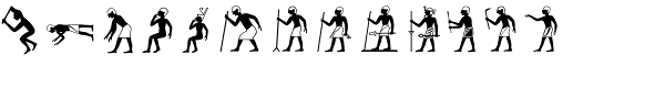 Hieroglyph A Regular Font LOWERCASE