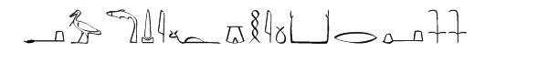 Hieroglyphics Phonetic™ Font UPPERCASE