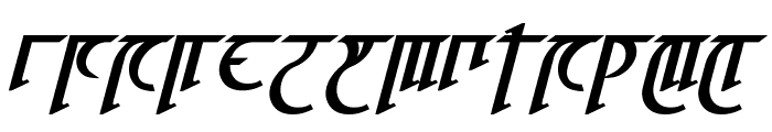 High Drowic Bold Italic Font LOWERCASE
