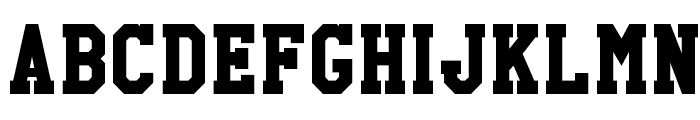 High School USA Serif Font UPPERCASE