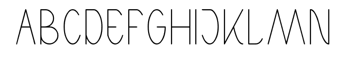 High Thin LIGHT Font UPPERCASE