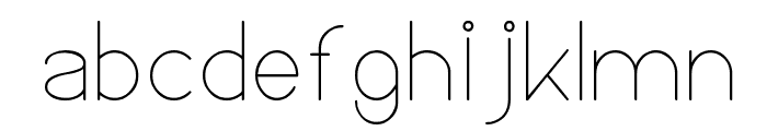High Thin LIGHT Font LOWERCASE