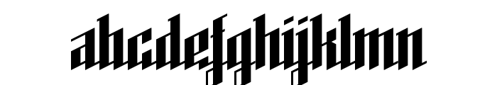 High Voltage Regular Font LOWERCASE