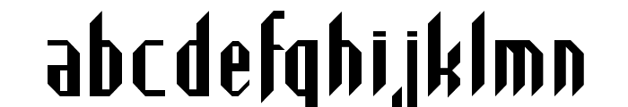 Highlander Regular Font LOWERCASE
