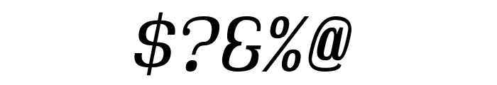 Hindsight Unicode Italic Font OTHER CHARS