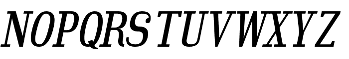 Hindsight Unicode Italic Font UPPERCASE
