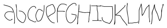 Hingehudelt Font UPPERCASE