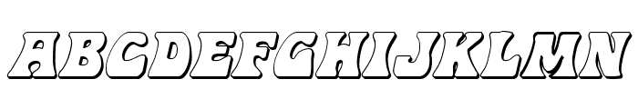 Hip Pocket 3D Italic Font UPPERCASE