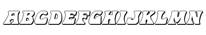 Hip Pocket 3D Italic Font LOWERCASE