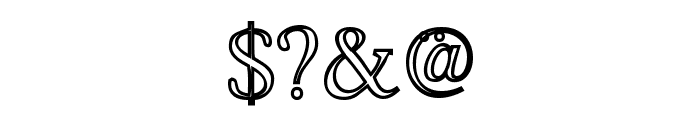 Hira & Katakana W  Hollow Font OTHER CHARS