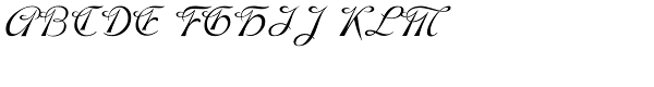 Hispania Script Font UPPERCASE