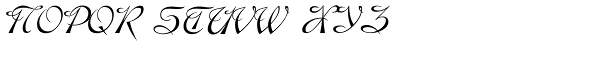 Hispania Script Font UPPERCASE