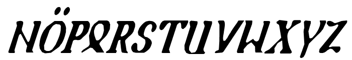 Holy Empire Condensed Italic Font LOWERCASE