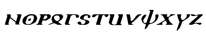 Holy Empire Expanded Italic Font UPPERCASE