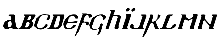 Holy Empire Italic Font LOWERCASE