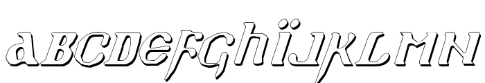 Holy Empire Shadow Italic Font LOWERCASE