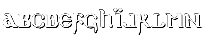 Holy Empire Shadow Font LOWERCASE