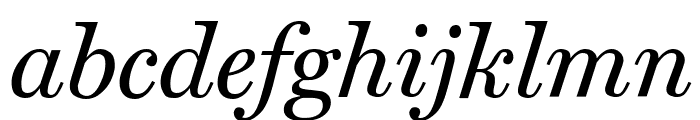 Home Italic Font LOWERCASE