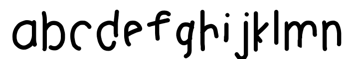 HomegirlUnfinished Font LOWERCASE