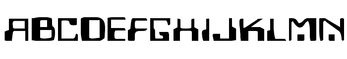 Homemade Robot Expanded Font UPPERCASE
