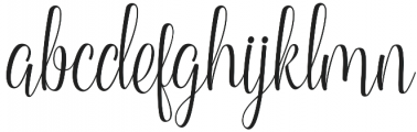 Honeymoon otf (400) Font LOWERCASE