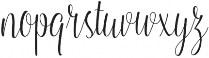 Honeymoon otf (400) Font LOWERCASE