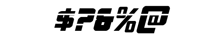 Hong Kong Hustle Laser Italic Font OTHER CHARS