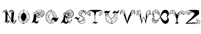 Horn Font UPPERCASE