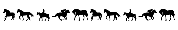 Horses 1 Font OTHER CHARS