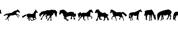 Horses 1 Font UPPERCASE