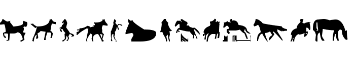 Horses 1 Font UPPERCASE