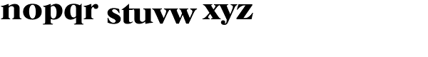 Horsham Serial Bold Font LOWERCASE