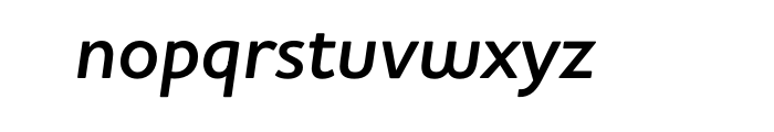 Houschka Pro Demi Bold Italic Font LOWERCASE