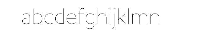 Houschka Pro Thin Font LOWERCASE